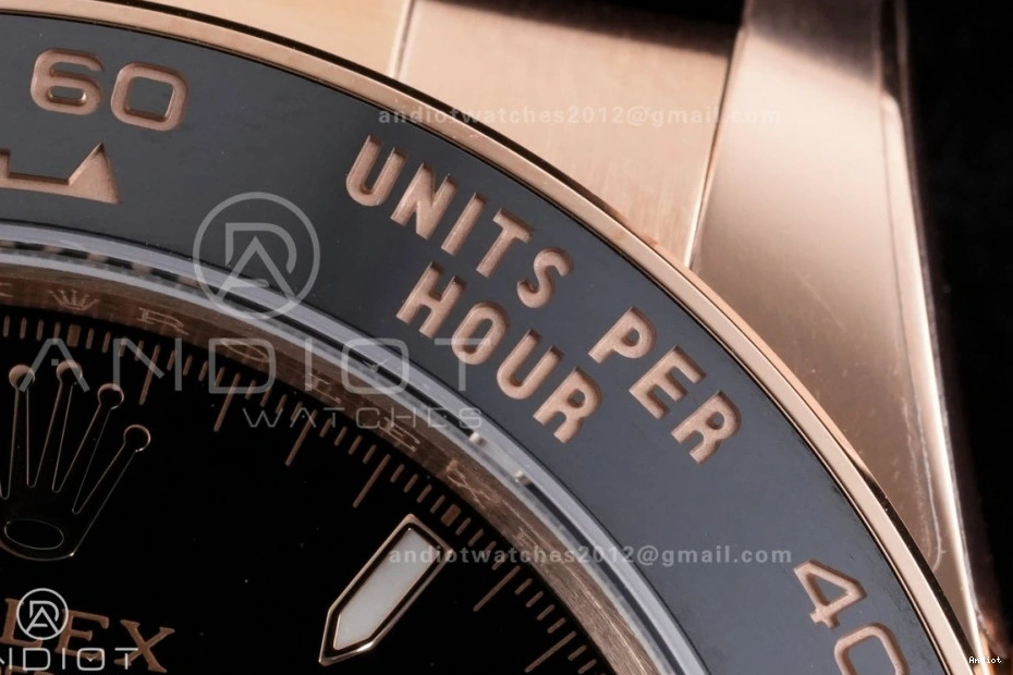 126515 Oyster-flex Best VSF Dial 1:1 On Daytona DD4131 Strap Weight Gain Marker RG Sub-dial Stick Black Edition 0129